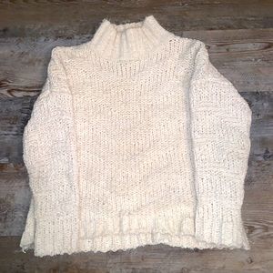 White kinnucan’s fuzzy sweater!